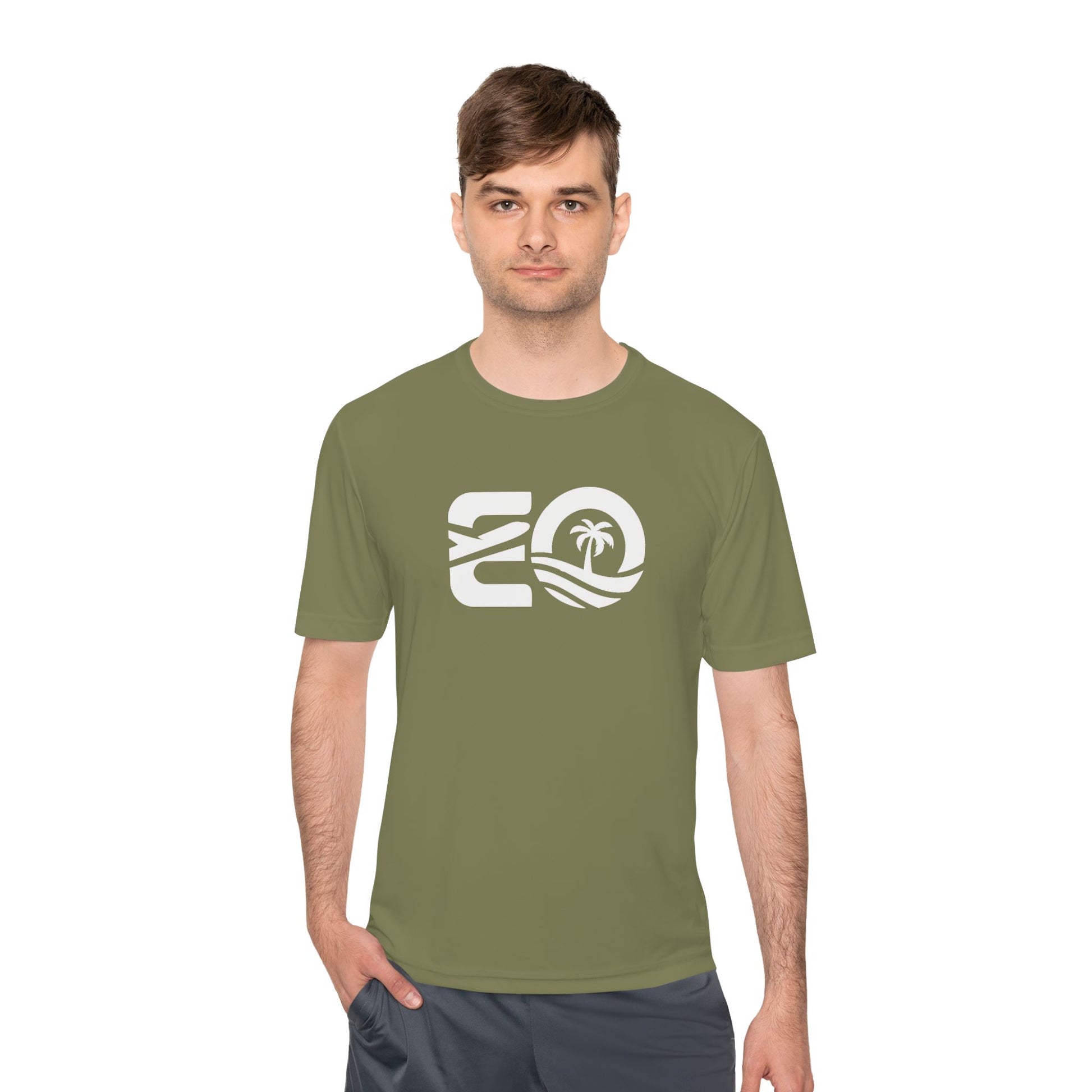 EO Performance Tee - White Logo Printify