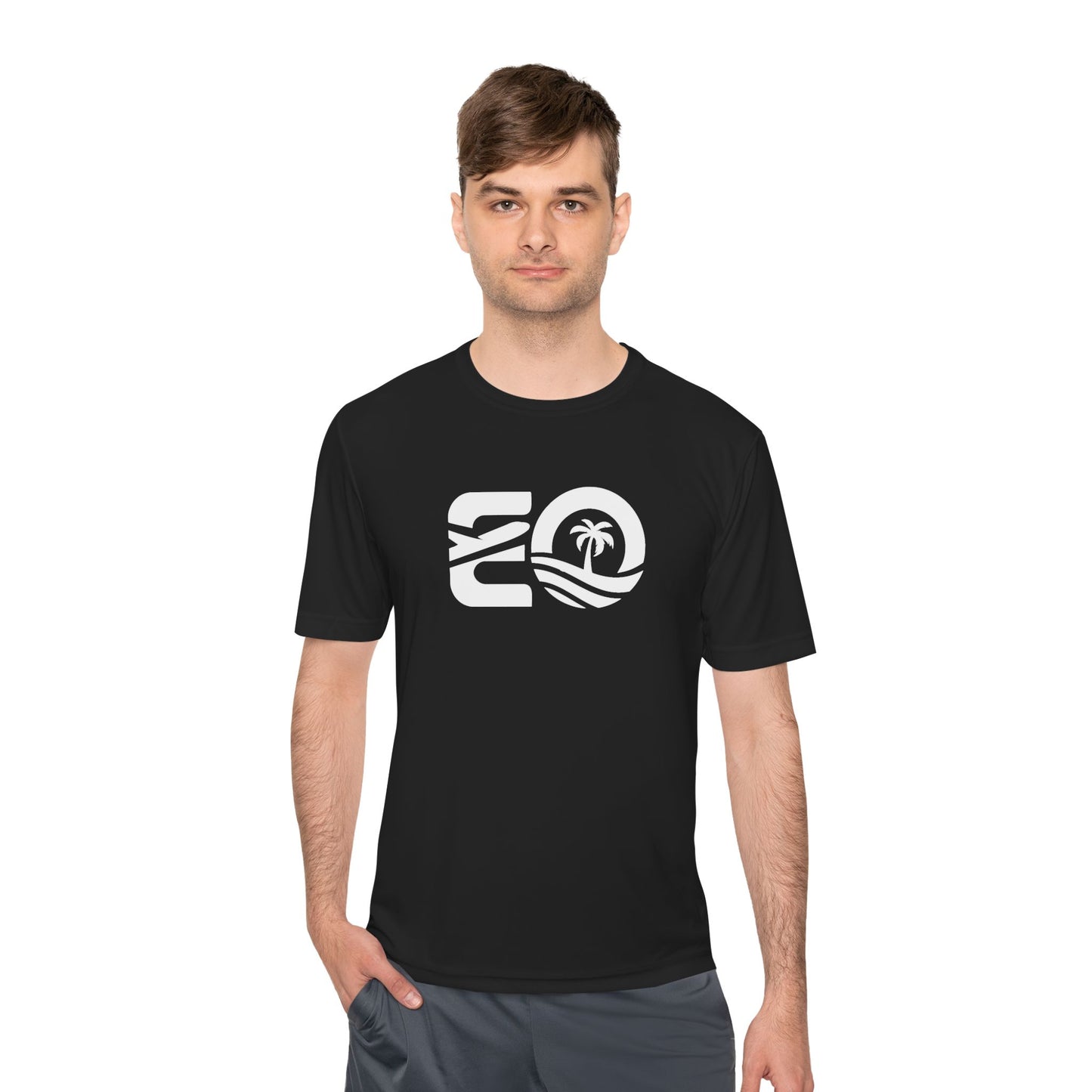 EO Performance Tee - White Logo Printify
