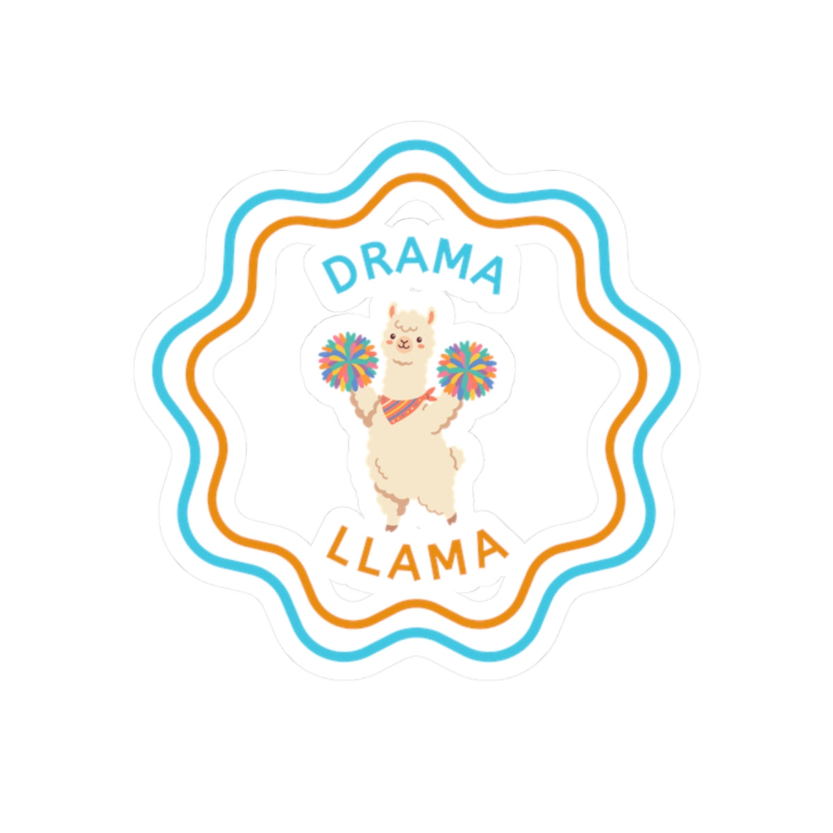 Drama Llama "V3" Stickers Printify