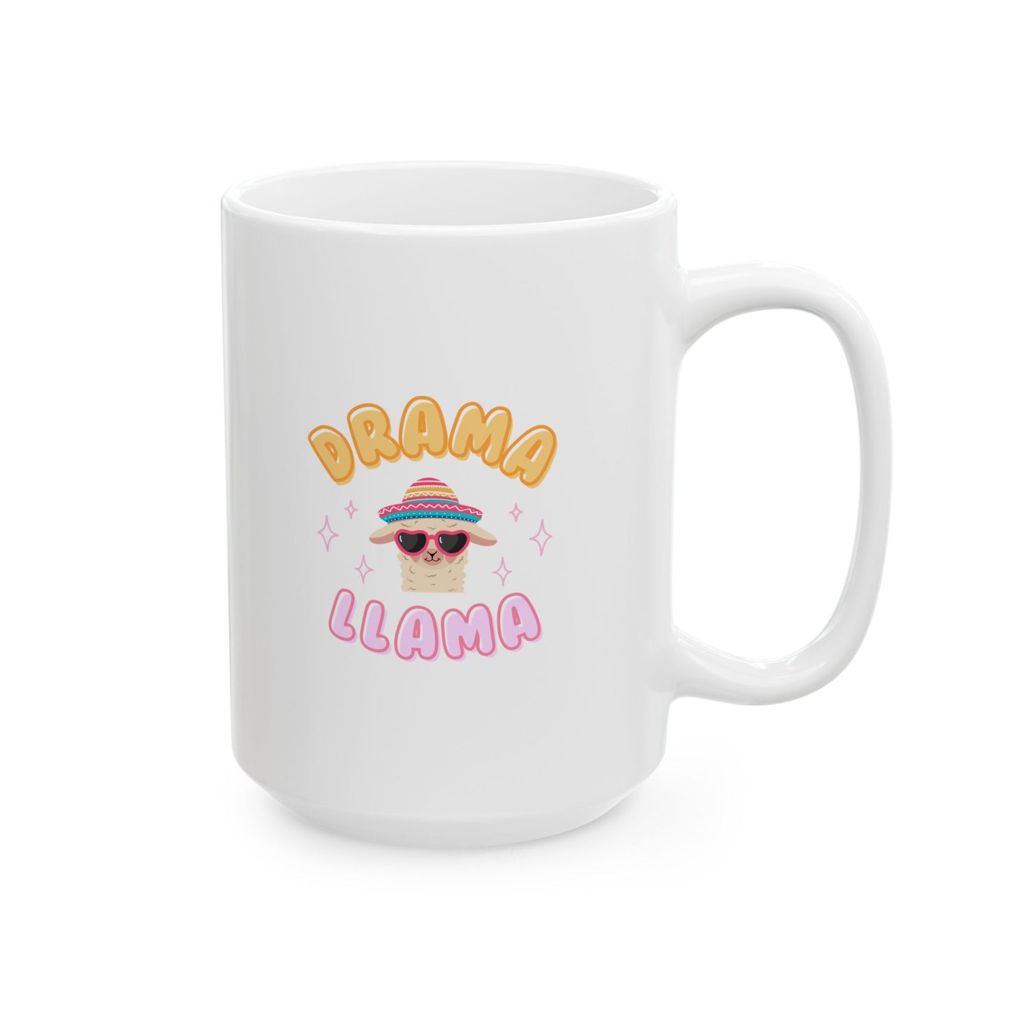 Drama Llama "V1" Ceramic Mug, (11oz, 15oz) Printify