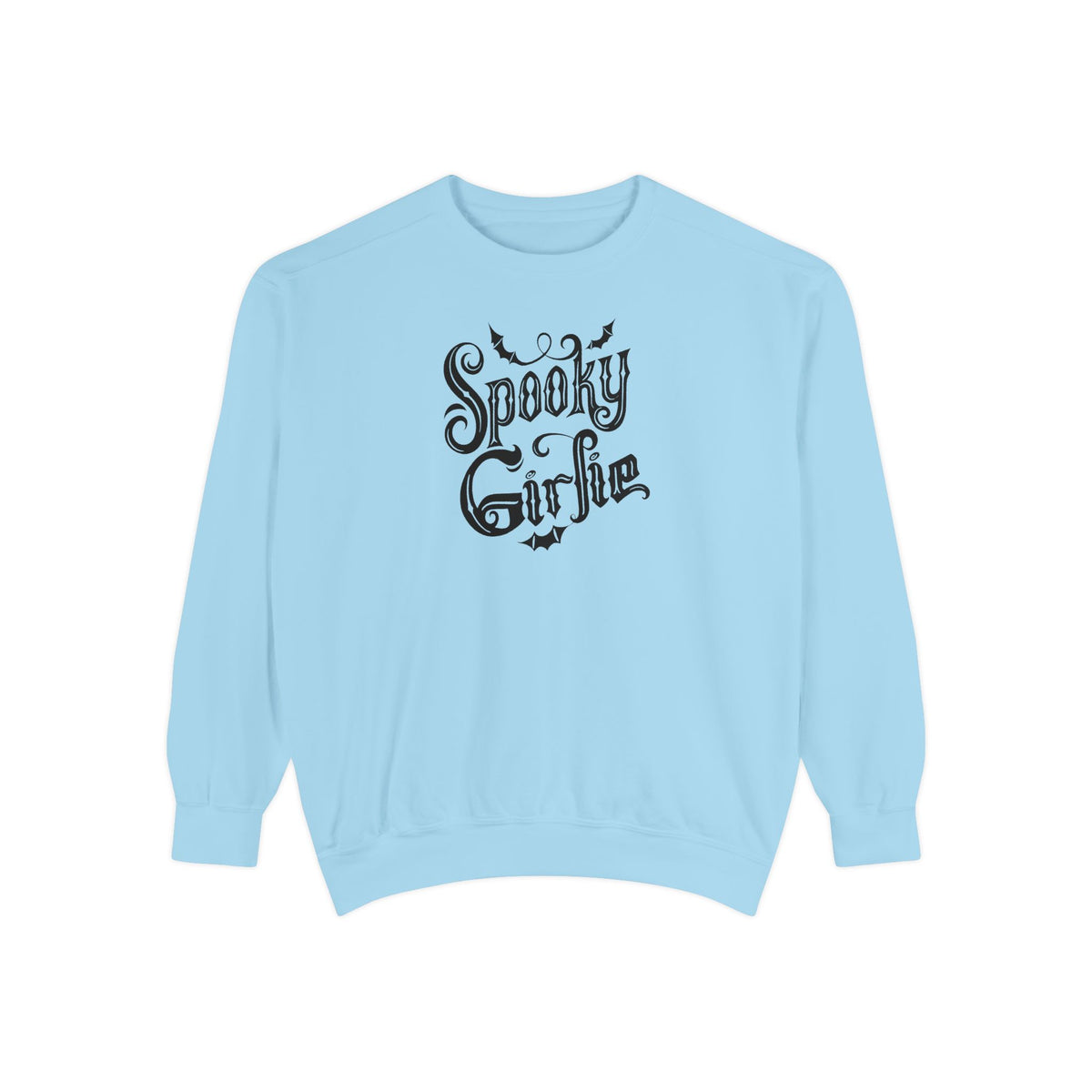 Spooky Girlie Unisex Garment-Dyed Sweatshirt Printify