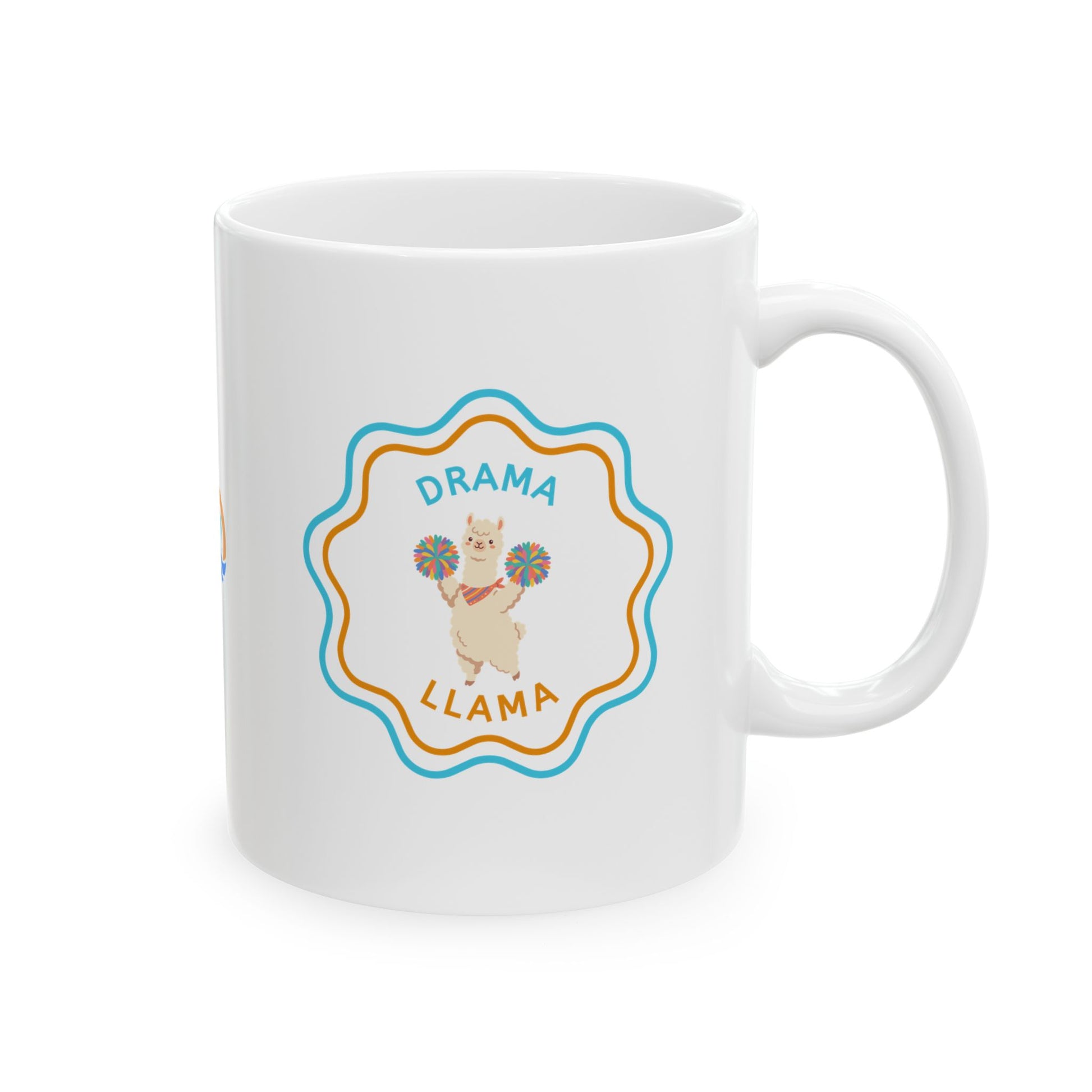 Drama Llama "V3" Ceramic Mug, (11oz, 15oz) Printify