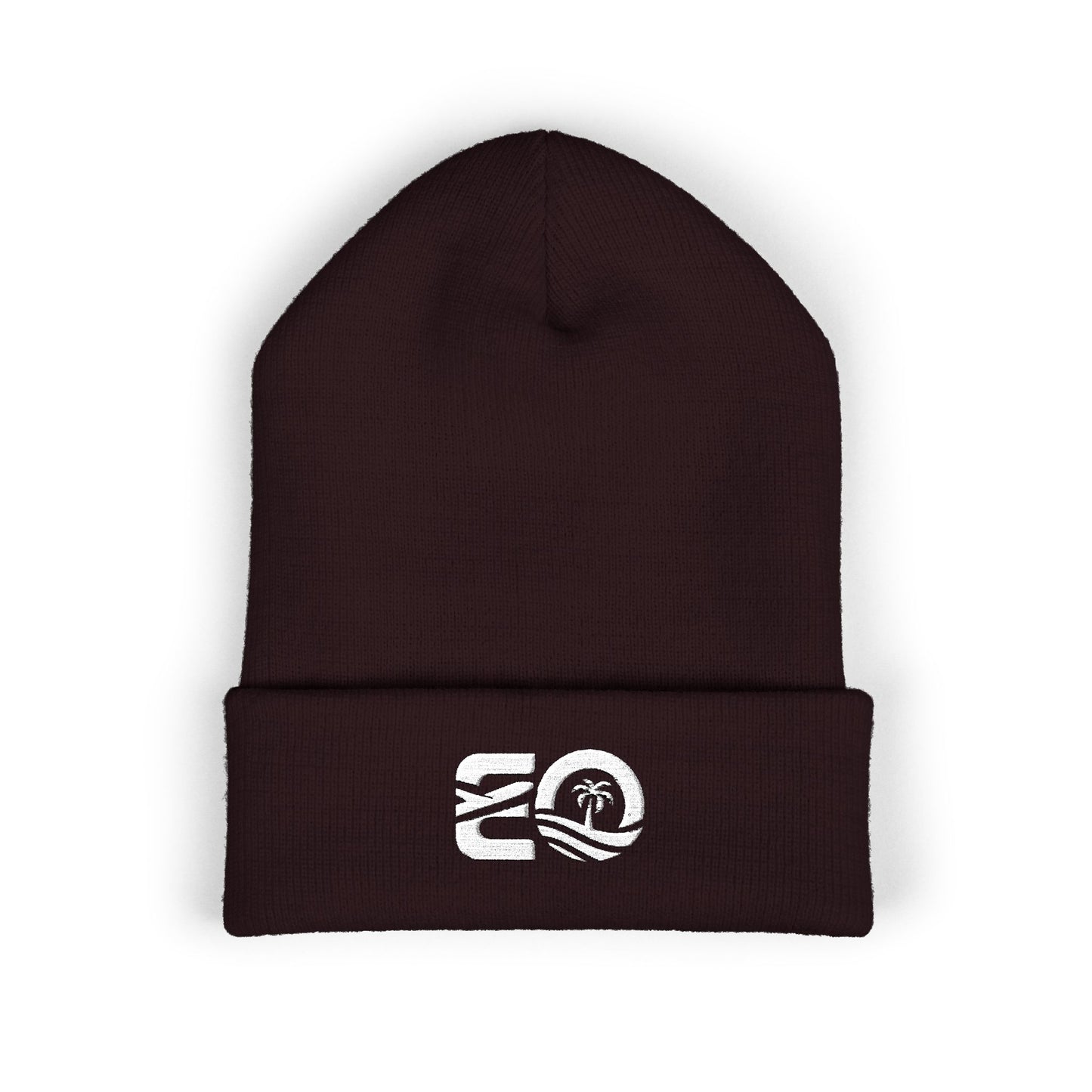EO White Classic Cuffed Beanie (Embroidery)