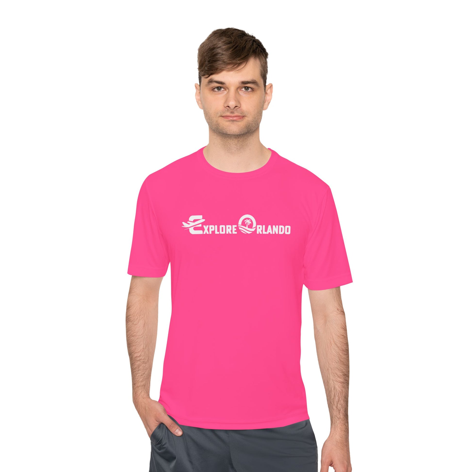 Explore Orlando Performance Tee - White Logo Printify