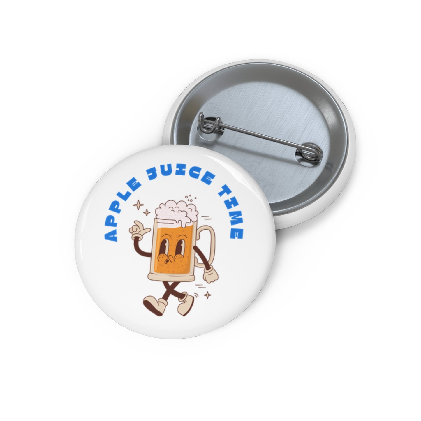 Apple Juice Time Pin Printify