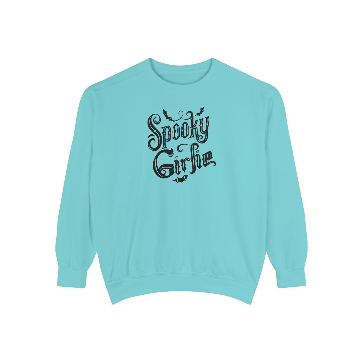 Spooky Girlie Unisex Garment-Dyed Sweatshirt Printify