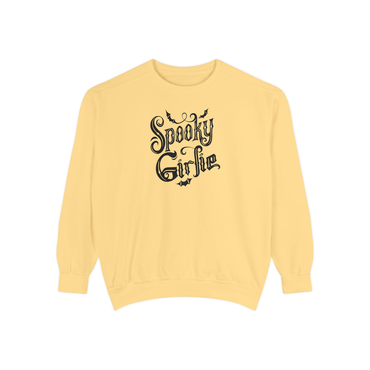 Spooky Girlie Unisex Garment-Dyed Sweatshirt Printify