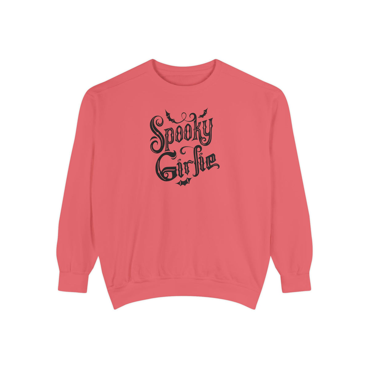Spooky Girlie Unisex Garment-Dyed Sweatshirt Printify