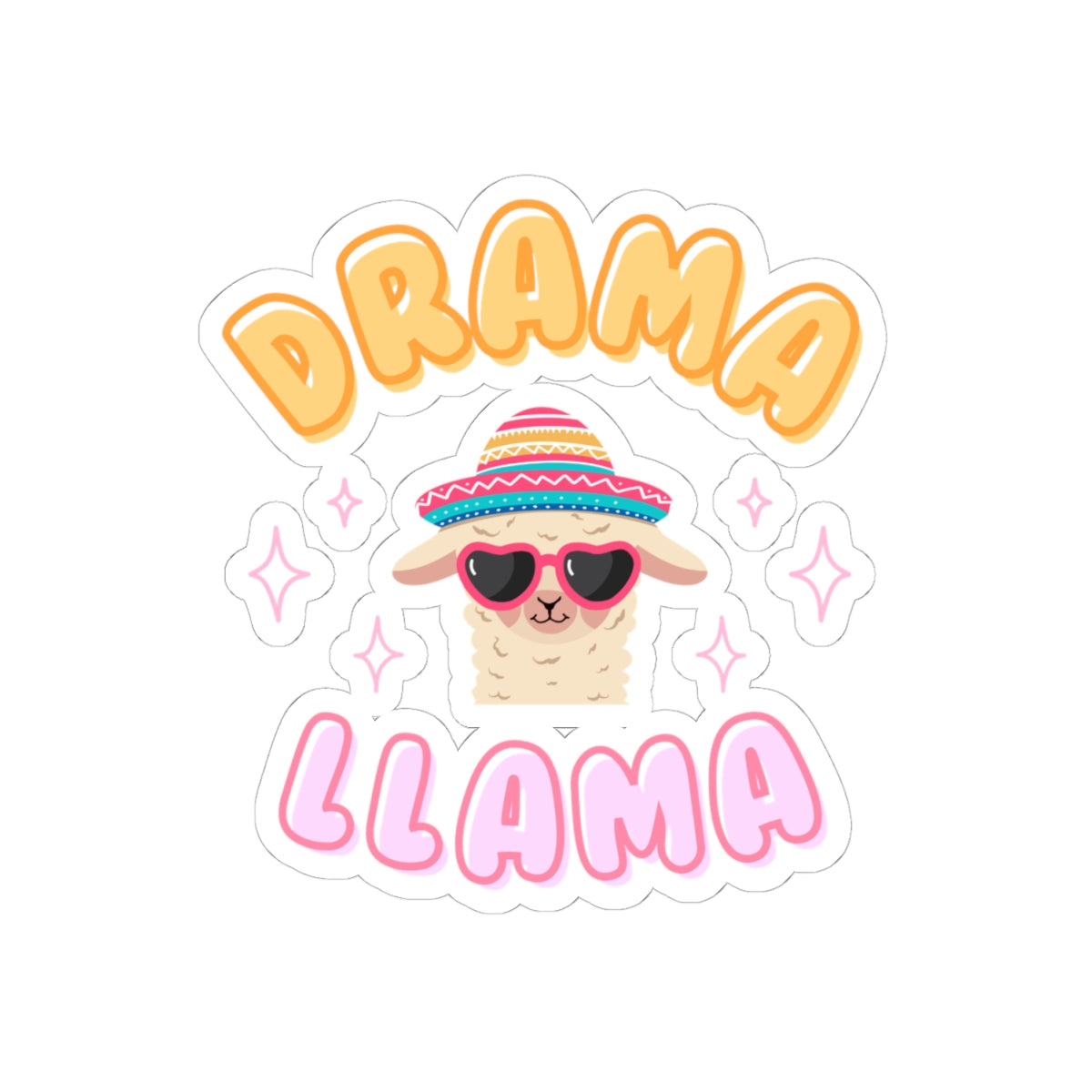 Drama Llama "V1" Stickers Printify