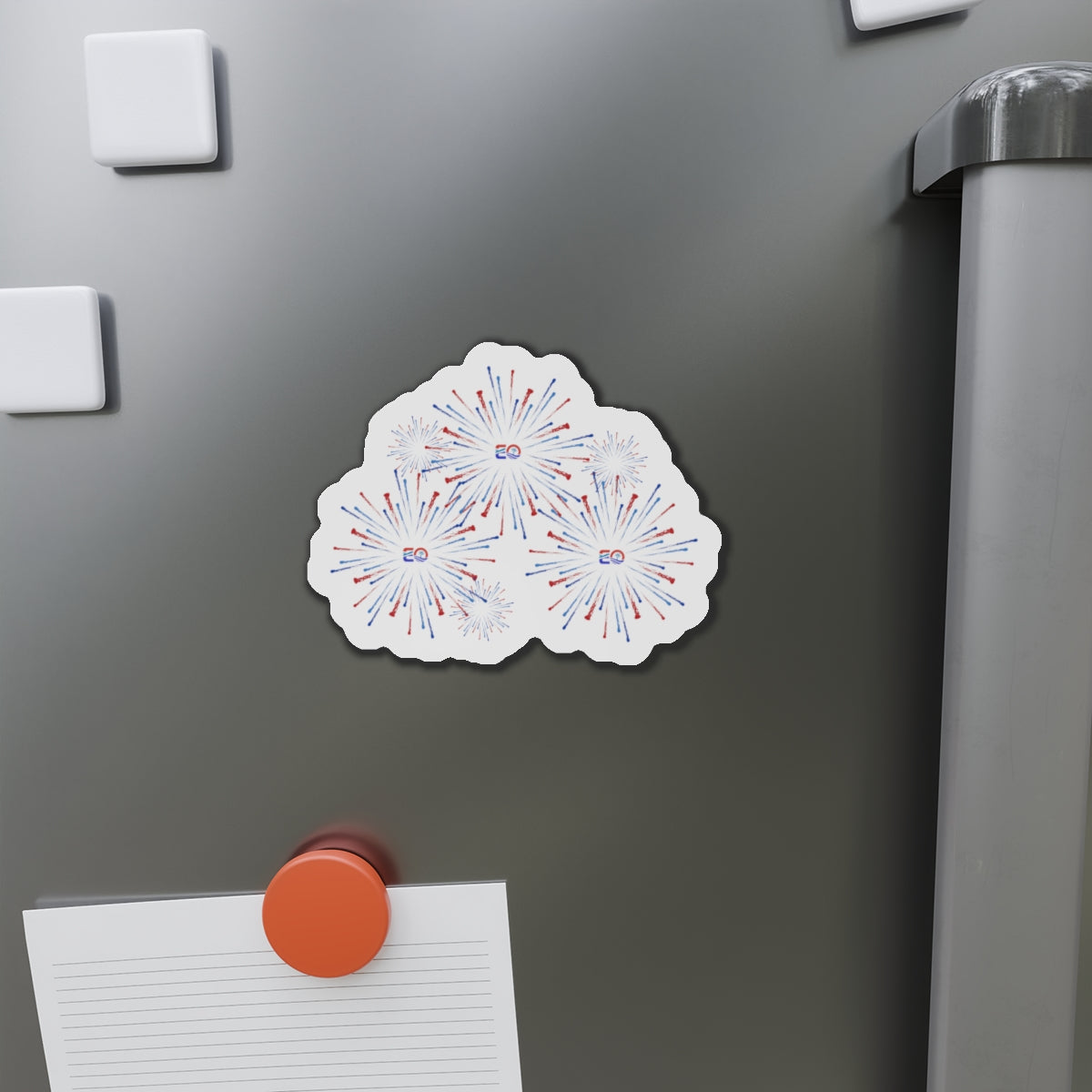 EO USA Fireworks Die-Cut Magnet