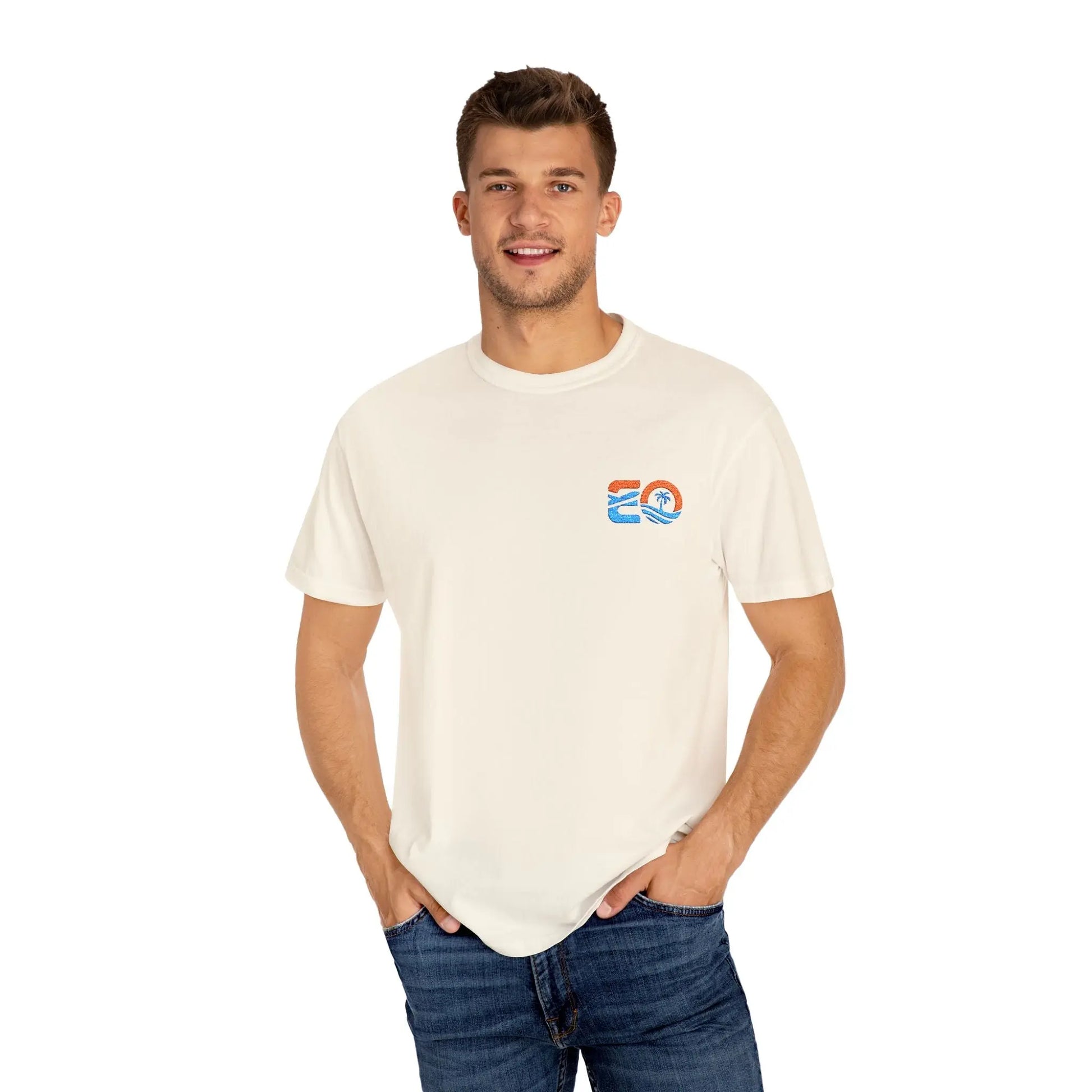 EO Embroidered T-shirt Printify