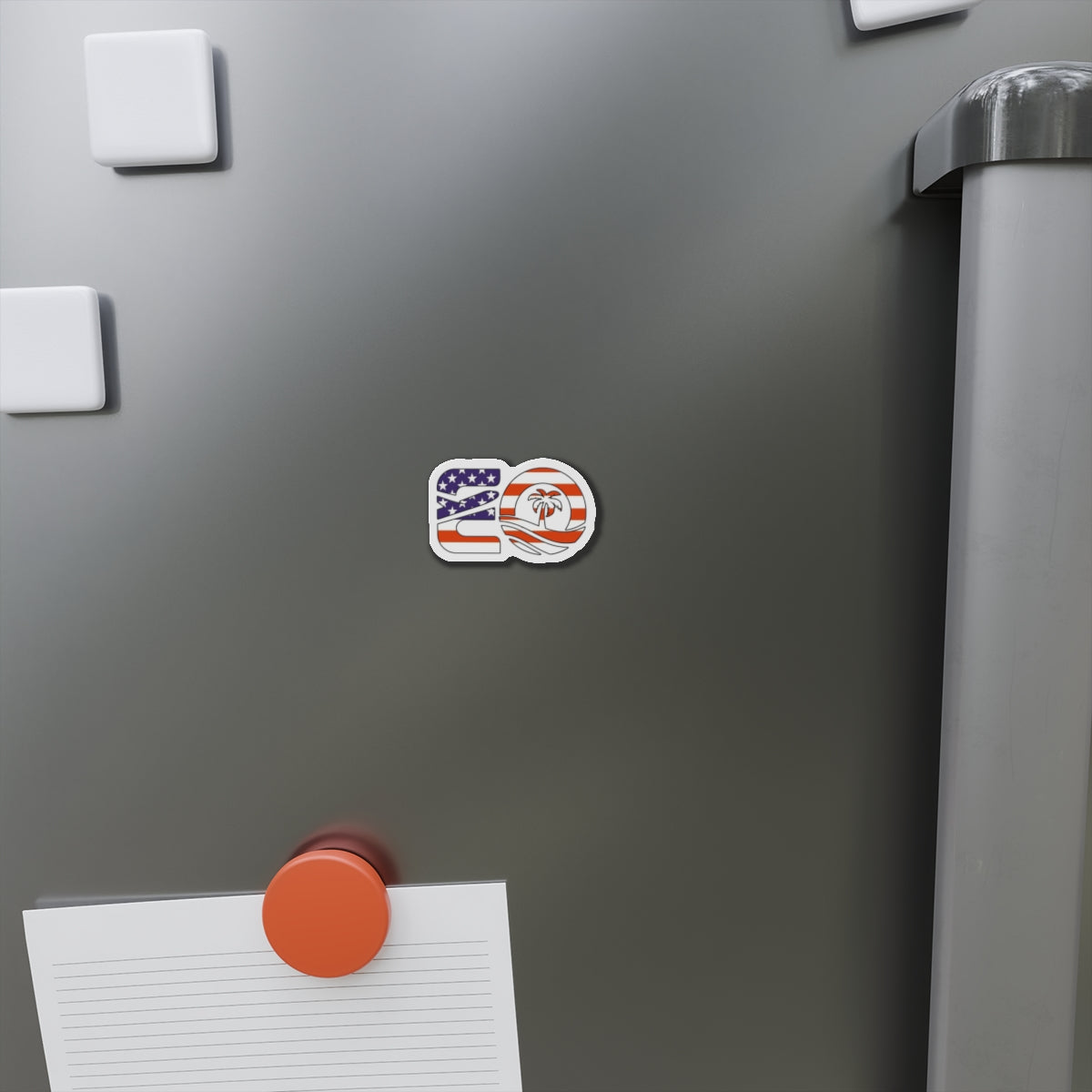 EO USA Flag Die-Cut Magnet Printify
