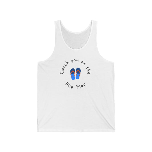 Catch you on the Flip Flop "V2" EO Unisex Tank Top Printify