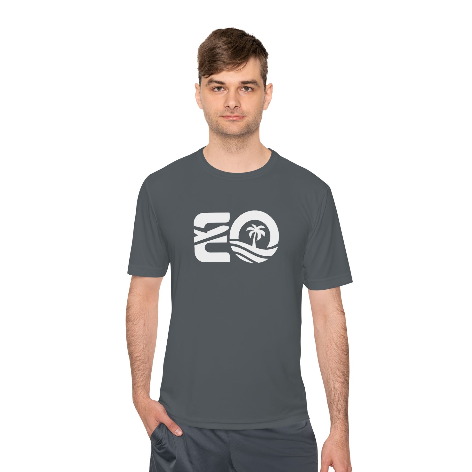 EO Performance Tee - White Logo Printify