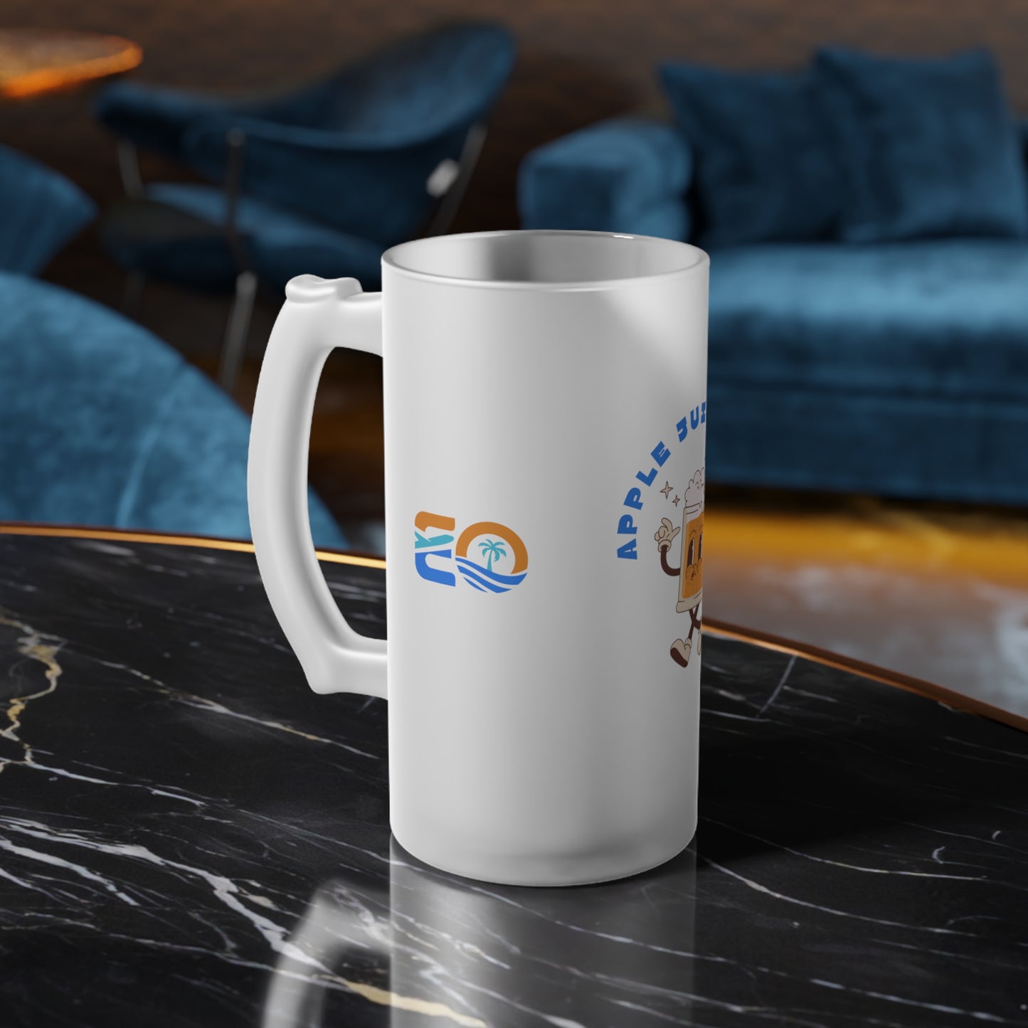 Frosted Glass Beer Mug Printify