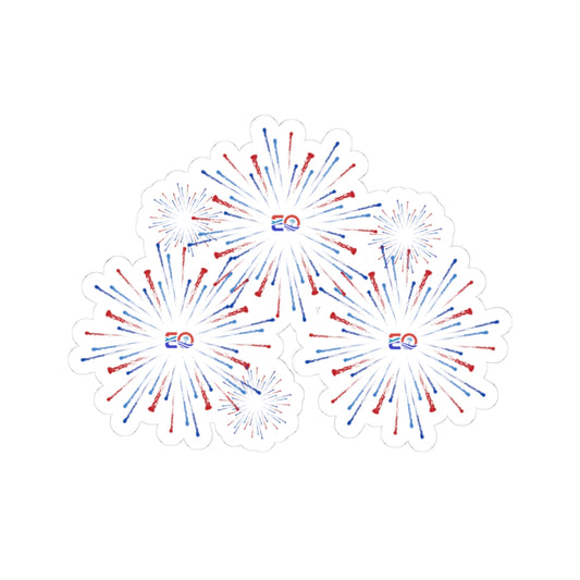 EO USA Fireworks Kiss-Cut Stickers