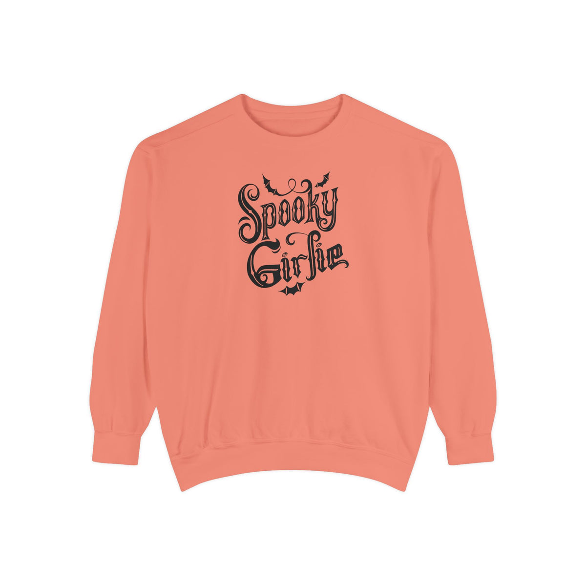 Spooky Girlie Unisex Garment-Dyed Sweatshirt Printify
