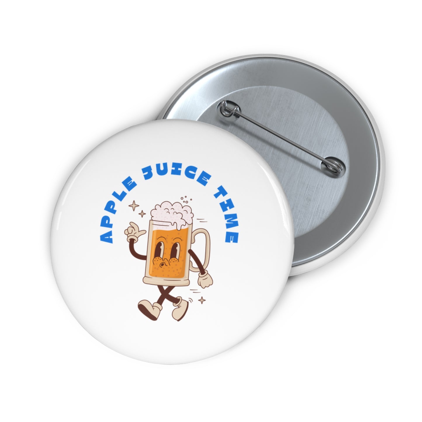Apple Juice Time Pin Printify