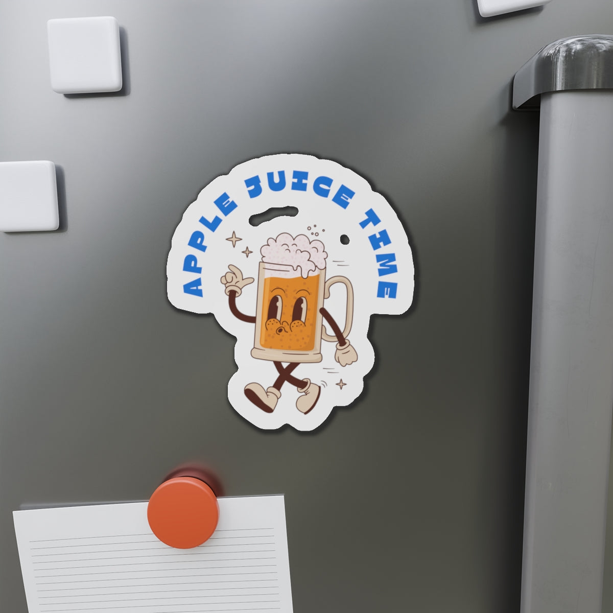 Apple Juice Time Die-Cut Magnet Printify