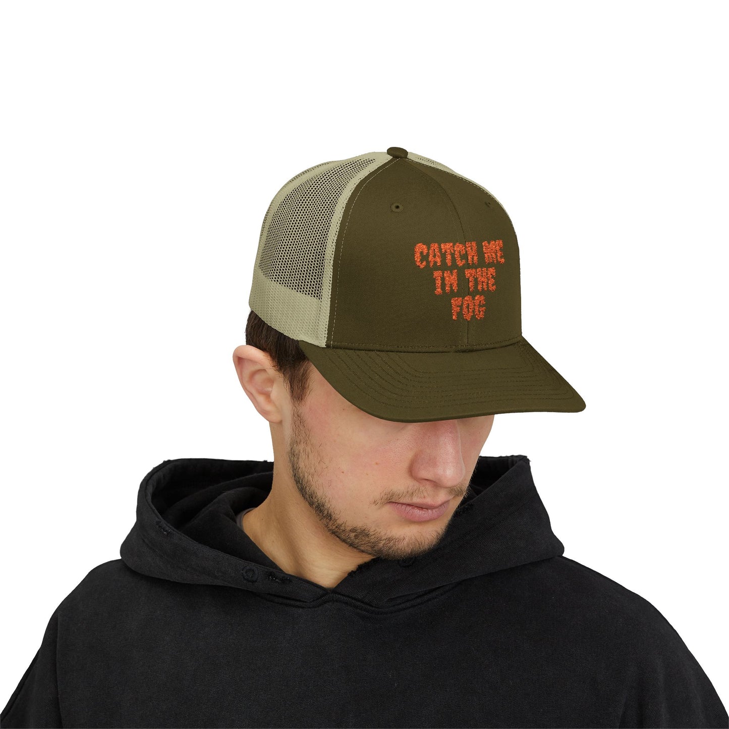 "Catch Me in The Fog" EO Snapback Printify