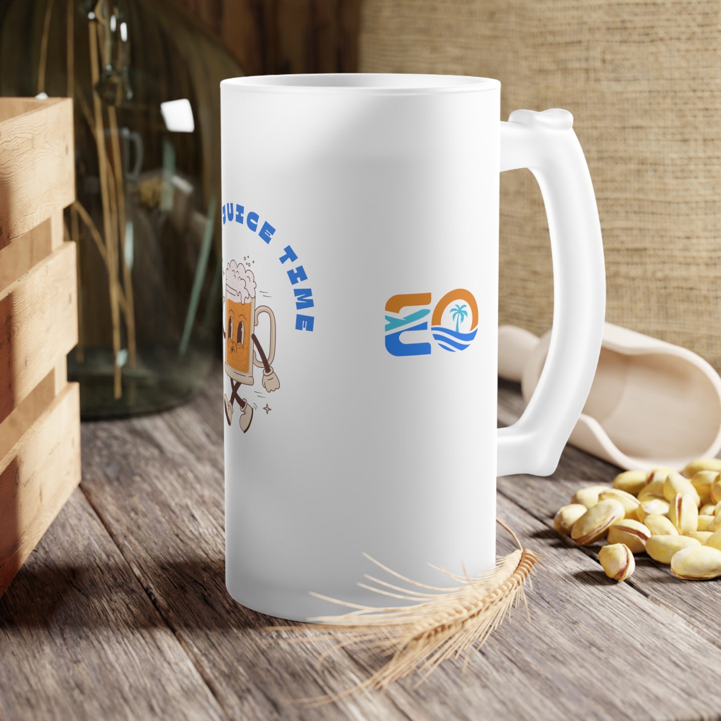 Frosted Glass Beer Mug Printify