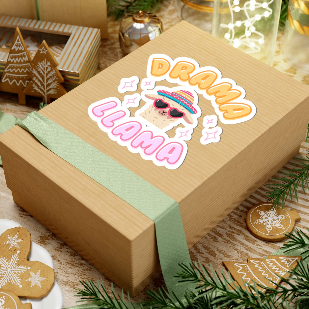 Drama Llama "V1" Stickers Printify
