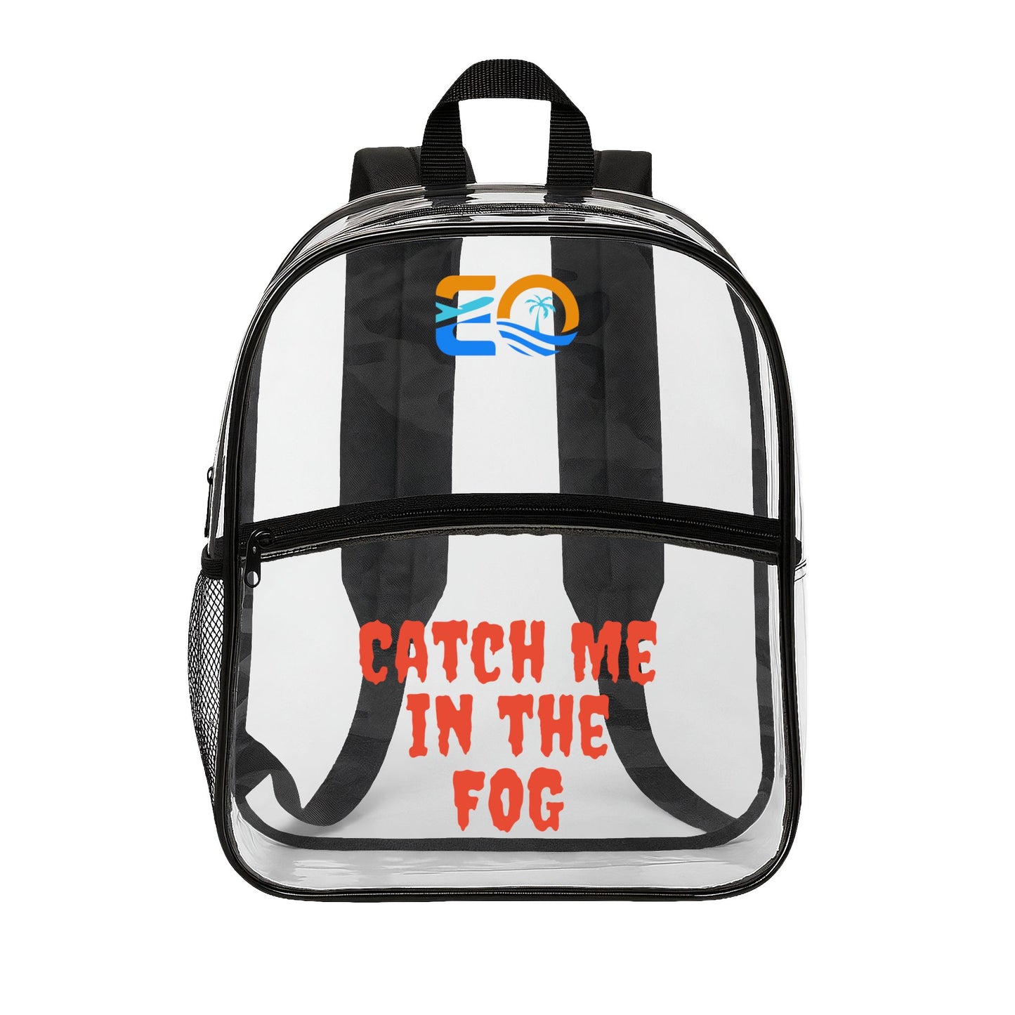 Catch Me In The Fog Clear Backpack Printify