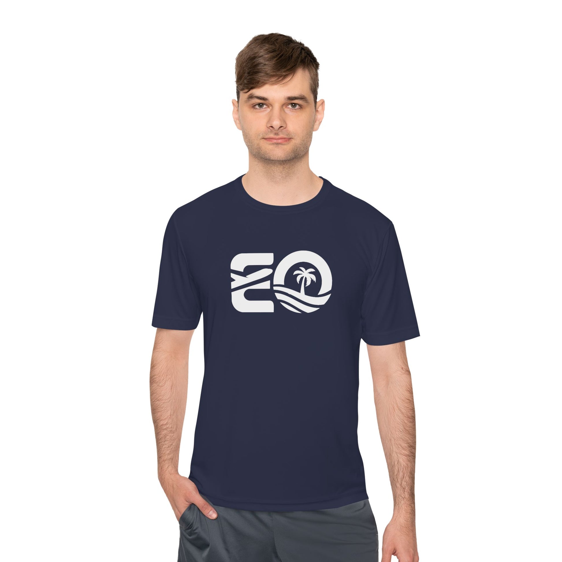 EO Performance Tee - White Logo Printify