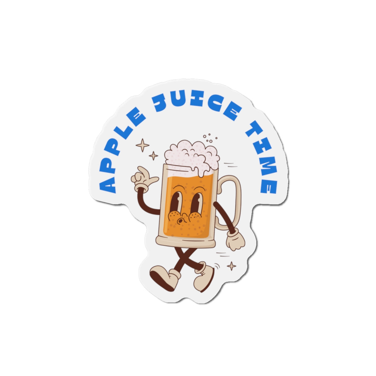 Apple Juice Time Die-Cut Magnet Printify