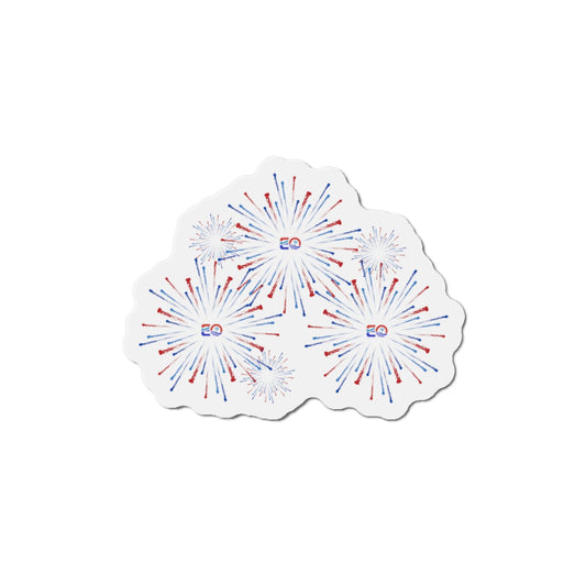 EO USA Fireworks Die-Cut Magnet