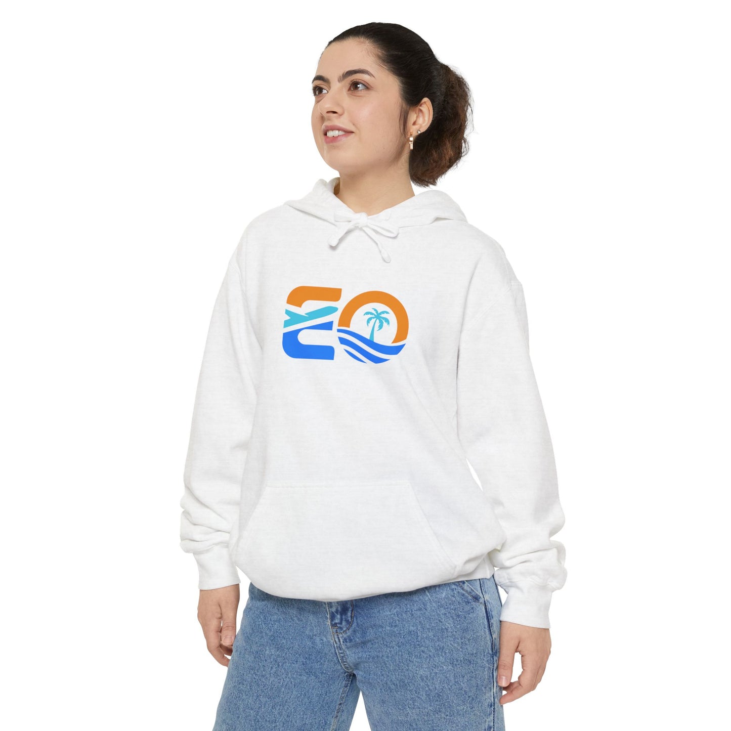 EO Unisex Garment-Dyed Hoodie