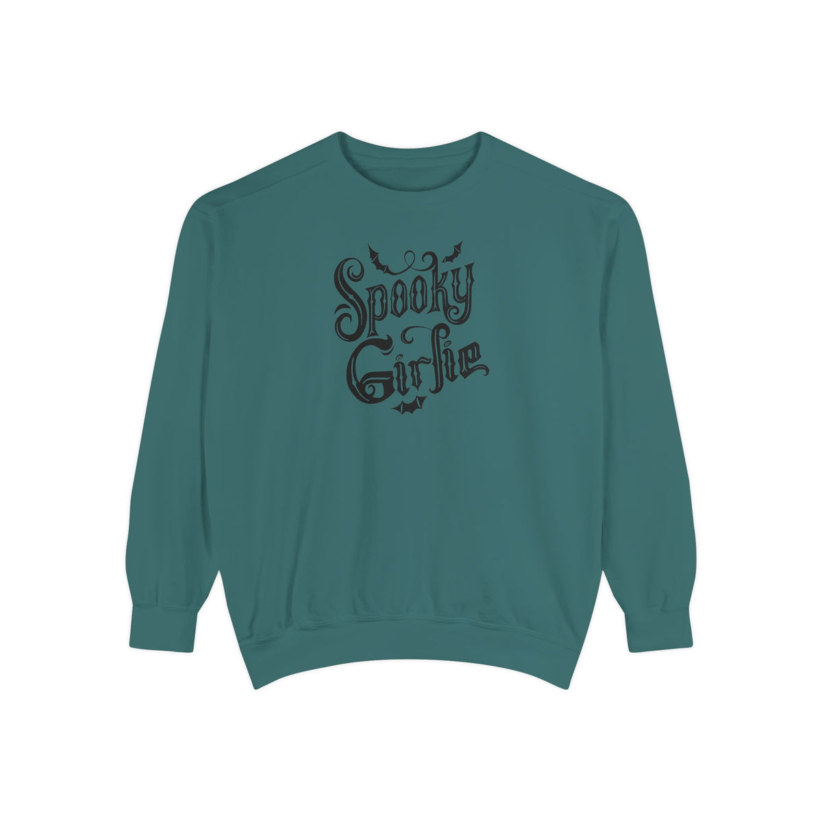 Spooky Girlie Unisex Garment-Dyed Sweatshirt Printify