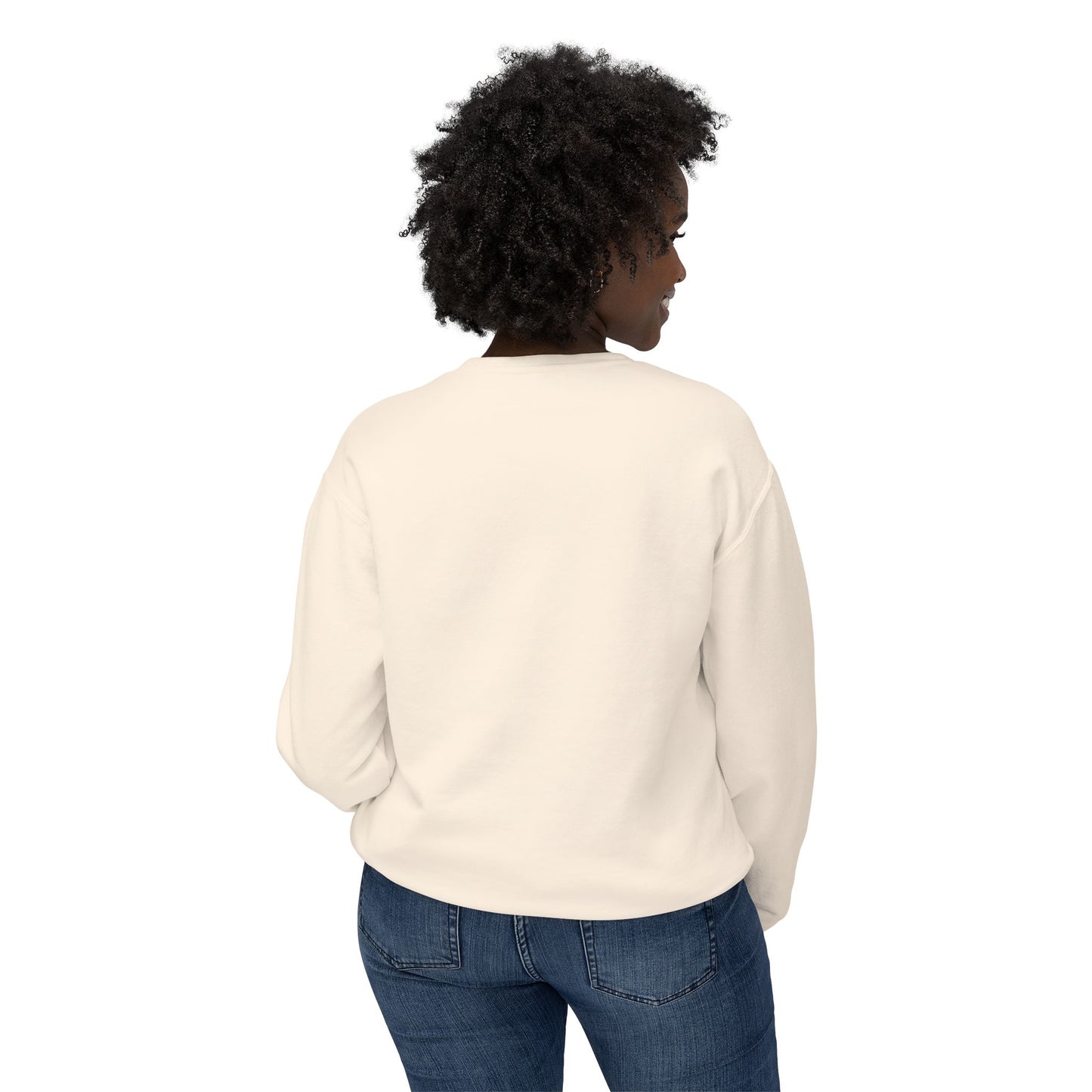 EO White Unisex Lightweight Crewneck Sweatshirt