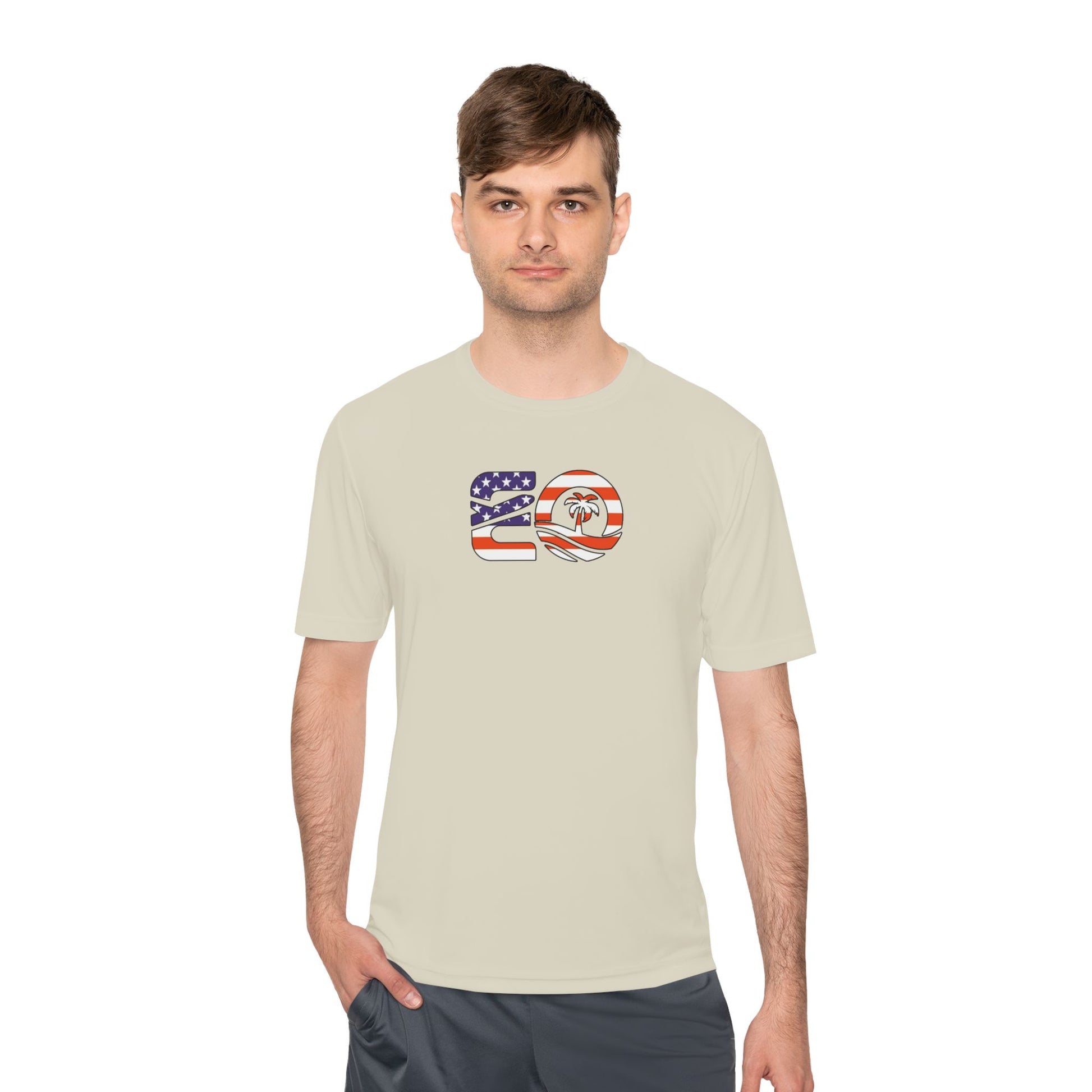 EO USA Flag Performance Tee Printify