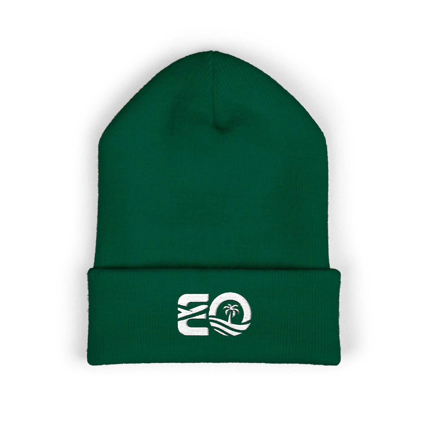 EO White Classic Cuffed Beanie (Embroidery)