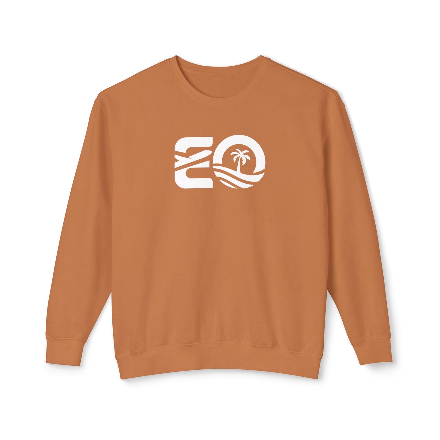 EO White Unisex Lightweight Crewneck Sweatshirt