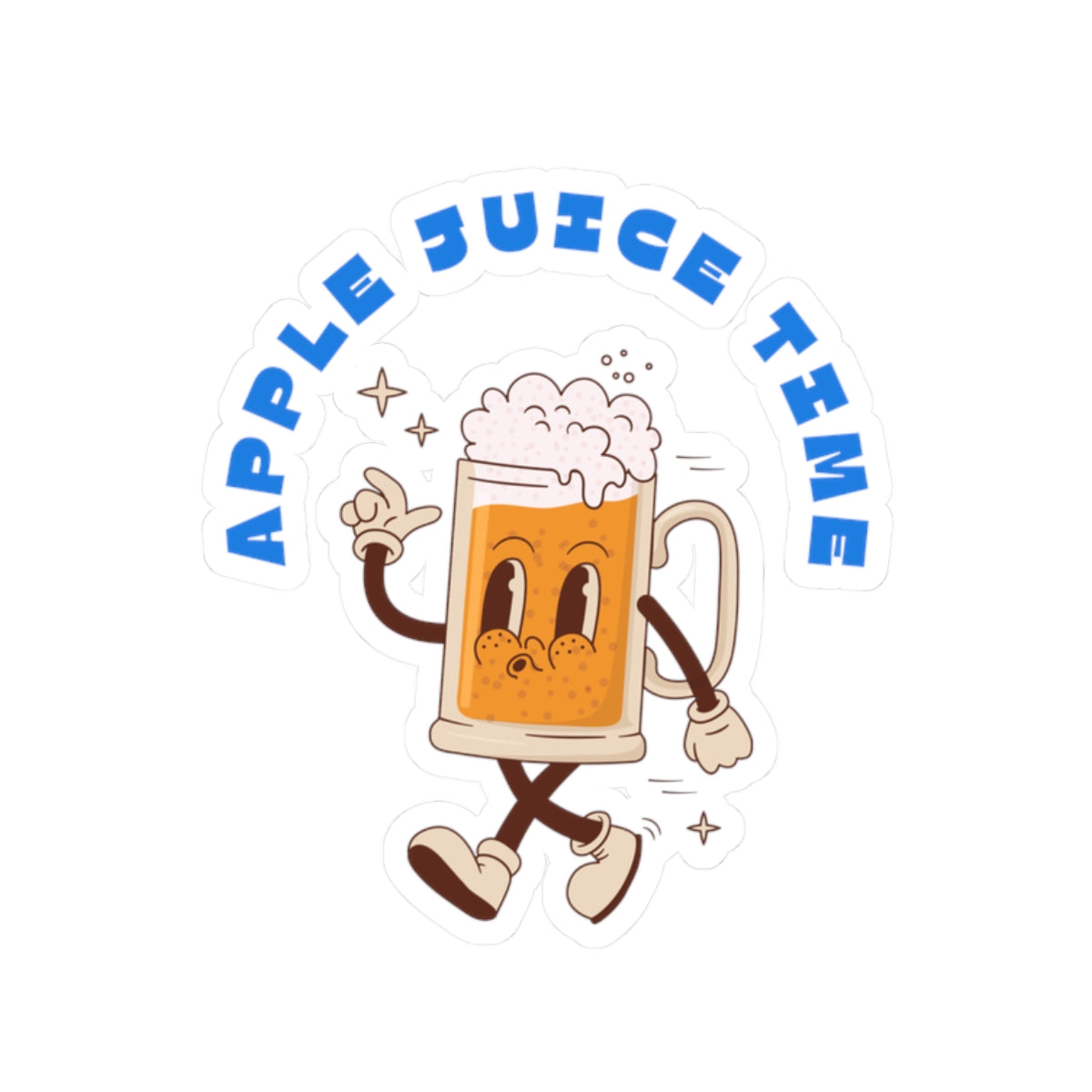 Apple Juice Time Kiss-Cut Stickers Printify