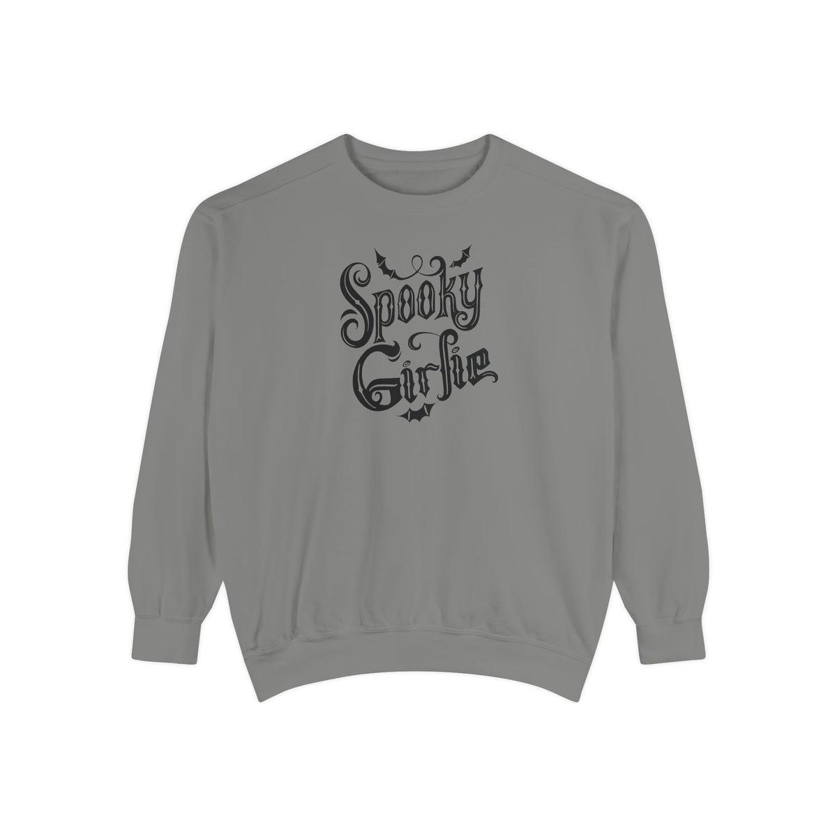 Spooky Girlie Unisex Garment-Dyed Sweatshirt Printify