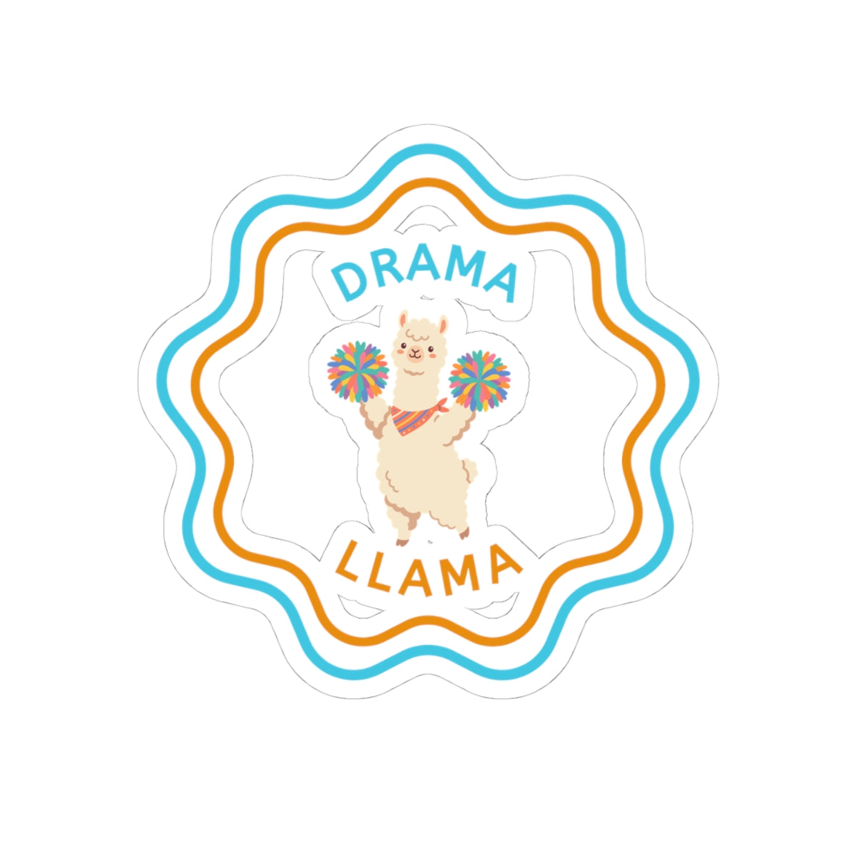 Drama Llama "V3" Stickers Printify