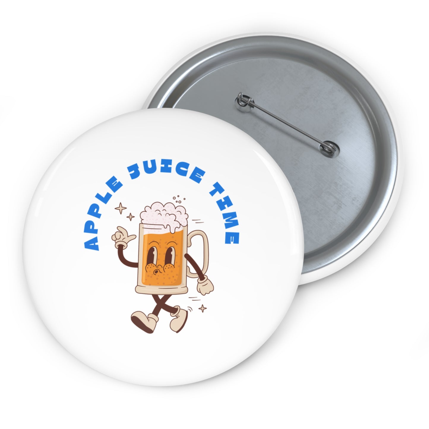 Apple Juice Time Pin Printify