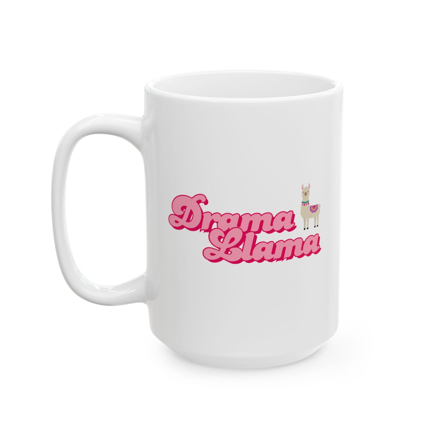 Drama Llama "V2" Ceramic Mug, (11oz, 15oz) Printify