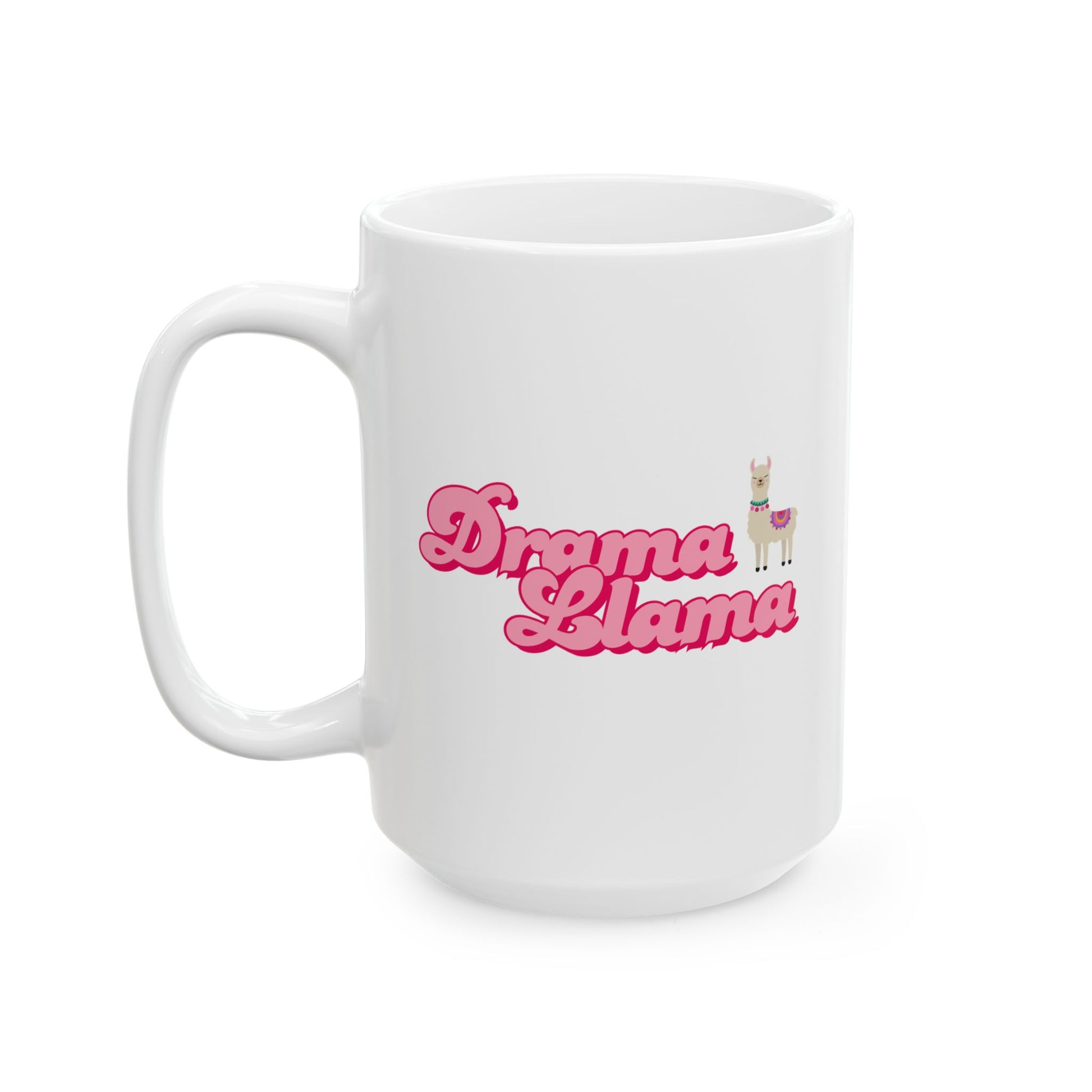 Drama Llama "V2" Ceramic Mug, (11oz, 15oz) Printify